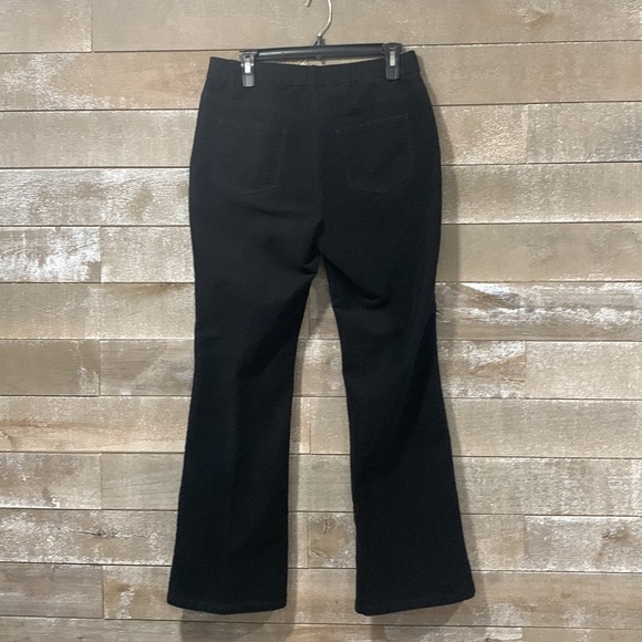Boden black baby flare brushed velour pant size 8 - Picture 3 of 6